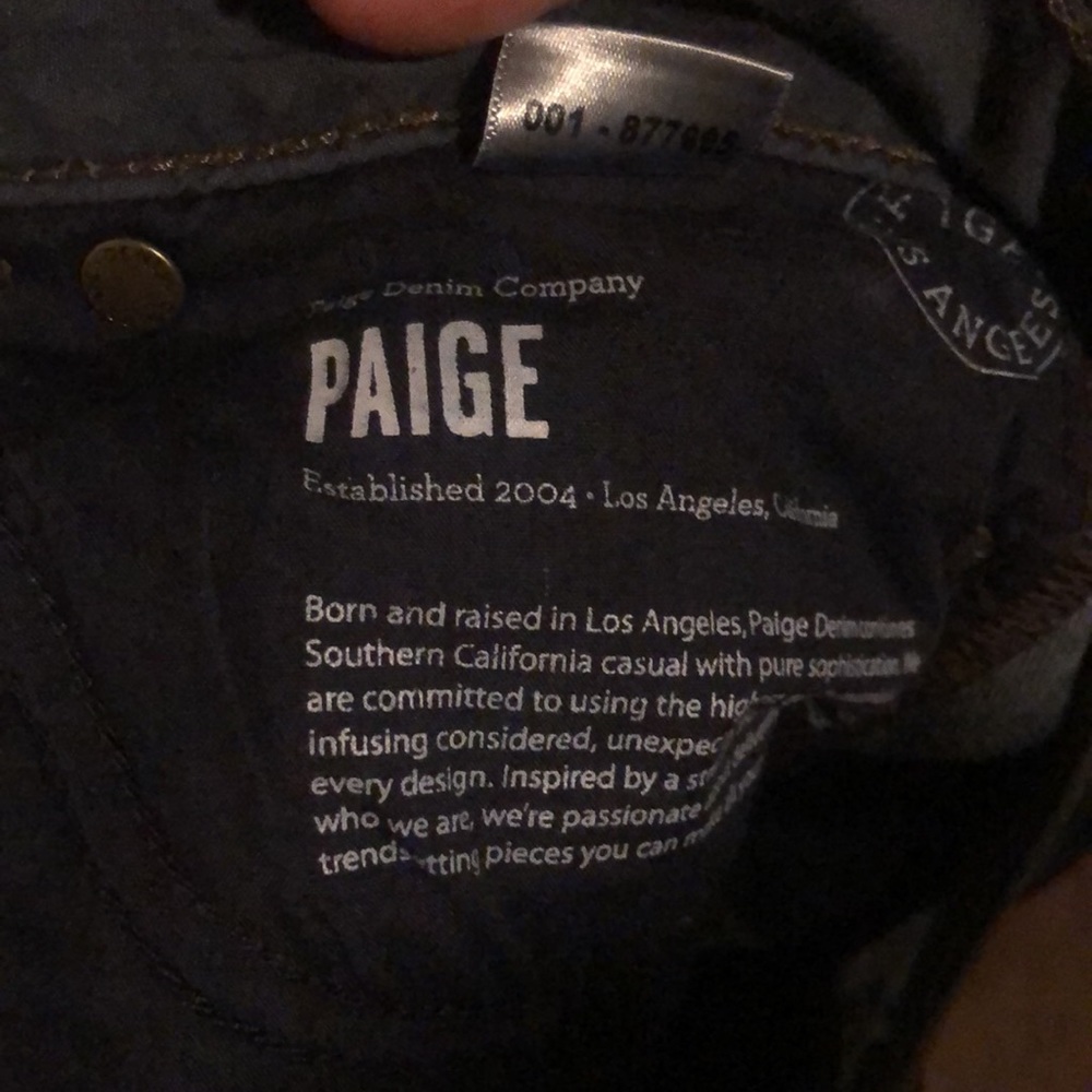 Paige brand Hidden Hills straight leg petite